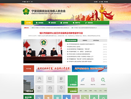 寧夏殘聯(lián)網(wǎng)站建設(shè)案例